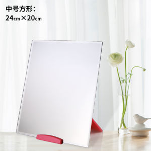 โต๊ะกระจกแต่งหน้าแบบพกพาขนาดใหญ่ เสื้อท่อนบน หอพักสไตล์เจ้าหญิงติดผนัง นักเรียน กระจก เรียบง่าย ดีไซน์ เครื่องมือดูแลส่วนบุคคลที่ไม่ส่องสว่าง