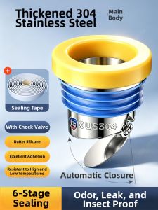 SHENYUAN | Stainless Steel Anti-Odor Leak-Proof Universal Gasket