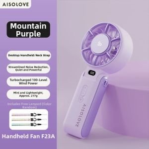 SOLOVE | Refrigerated Portable Fan Large Wind Power Quiet Foldable Hang Neck Desktop