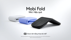 Logitech Mobi Fold - Chuột du lịch di động Nhỏ và nhẹ Cuộn cảm ứng Nhấp im lặng 4K DPI Bluetooth