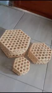 Besek Bambu Segi Enam: Keranjang Bambu Serbaguna & Box Hampers