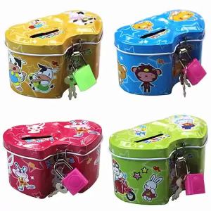 GHVACZS กล่องออมทรัพย์ใหม่ธนาคารการ์ตูนน่ารักกล่องเงินเหรียญการ์ตูนสร้างสรรค์กล่องเก็บของขนาดเล็ก
