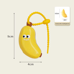 Cute Toothbrush Holder Must-have Portable Travel Toothbrush Protective Cap Cute Banana Hiking Camping Brush Cap Case Small Tools