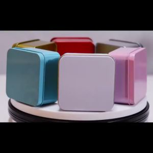 🇲🇾 🏆 Square Tin Metal Wedding Birthday Goodies Doorgift Gift Candy Box Bekas Kotak Besi Gula-Gula Kahwin 正方形马口铁喜糖金属罐包装盒