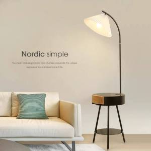 ZENNE Arc Floor Adjustable Lamp with side table remote control USB wireless charging Furniture/BTO/HOME/REVAMP