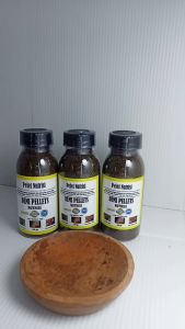 DEMI PELET NUTRISI kemasan botol 60 gram pakan penunjang pertumbuhan ikan hias