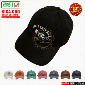 Topi Baseball Dewasa Gaya Distro Motif N.Y.C Casual Cap Sport Bahan katun kualitas premium TTW YARRA