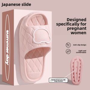 MONLEYTA | Anti-Slip Bathroom Slippers For Pregnant Women Odor Resistant Indoor Home EVA Silent Walking Feeling Cool Sandals Summer Slippers