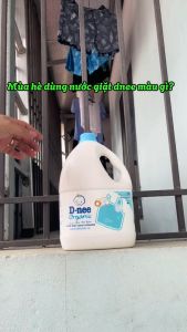 (Chuẩn Dnee Thái) Nước Giặt Xả Quần ÁO Trẻ Em DNEE Chính Hãng-Màu Xanh Dương(Can 3Lit)