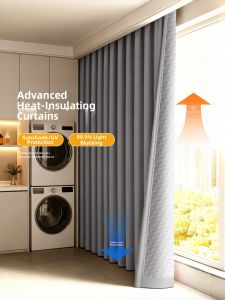 Thick Soundproof Light and UV Protection Insulated Sunscreen Curtains