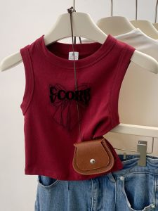 Summer New Style Sleeveless Vest for Girls Childrens Cartoon Print Versatile Top Outdoor Wear Baby Fashionable Clothing