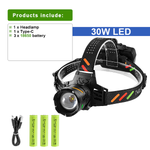990000000LM Most Powerful LED Headlamp Rechargeable Head Torch Ultra Bright 6000M Head Flashlight Fishing Hinting Headlight