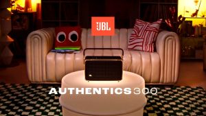 JBL Authentics 300 wireless portable speaker retro design with voice assistant support -1-year official warranty by jbl