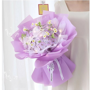 QIWEILANG | DIY Handicraft Material Kit Gel Flowers & Lollipops Gift