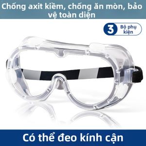 Kính Bảo Hộ Chống Mù Chống Bụi Kháng Axit và Kiềm Đeo Ngoài Kính