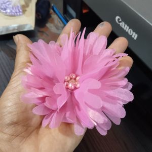 Aplikasi bunga bahu/aplikasi bunga organza 3D/aplikasi  bunga crisan