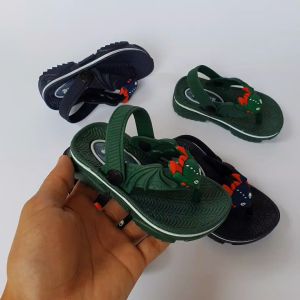 Sandal Jepit Anak Bayi Laki-laki Bahan Karet Anti-Slip Motif Naga Keren Kekinian Terlaris - DlxCQ109