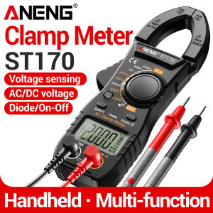 ANENG | ANENG ST170 Digital Clamp Meter 600V AC DC Volt Capacitance Resistance Diode Data Hold Flashlight Auto Off Household Electrician