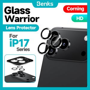 Benks glasswarrior bảo vệ ống kính cho iPhone 17 Pro Max camera phía sau màng bảo vệ Apple 17air Corning Glass bao gồm tất cả ống kính trong suốt