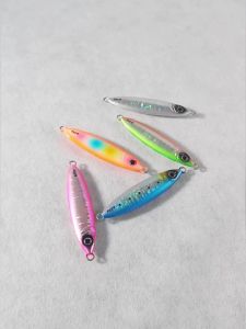 JIGGING PRO | Mồi Câu Jigging PRO Slow Pitch Metal Jig 40g 60g 80g Phát Sáng Trong Bóng Tối Câu Cá Biển Câu Cá Bass Cá Hồi Mồi Giả Câu Jigging Bờ Biển