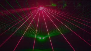 SHEHDS LED 16X3W RGBW Beam RG Laser Stroboscopic Wash Moving Head Light for KTV Stage Disco Ball Dancing DJ Equipment Wedding Concert