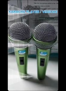 V2S DM-878 PROFESSIONAL DYNAMIC 2PCS.WIRED HANDHELD MICROPHONE FOR KARAOKE VIDEOKE