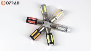 2 Bóng Đèn LED BA15S 1156 P21W 1157 BAU15S PY21W P21/5W BAY15D Canbus Xi Nhan Đèn Chạy Ban Ngày 12V 24V Cho Ô Tô Xe Tải Xe ATV