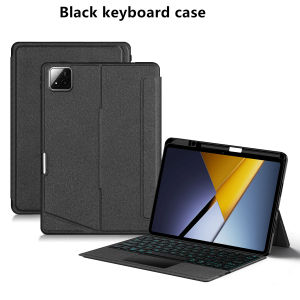 AJIUYU | TouchPad Keyboard For Xiaomi Poco Pad X1 2025 Case for XiaoMi Pad 7 8 Mipad 7 8 Pro 11.2" Tablet Smart Keyboard Cover Pen Holder