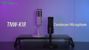 TNW K18 USB Condenser Microphone Wireless RGB Gaming Mic Noise Canceling For Phone PC videoke Live