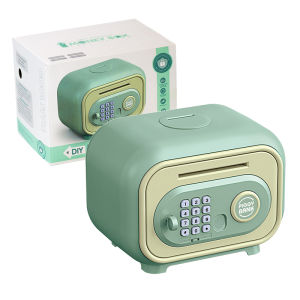 Electronic Piggy Bank เด็กปลอดภัยเงินสดเงิน Bank Mini ATM รหัสผ่านธนบัตร House ออมทรัพย์ระยะเวลาสําหรับเด็ก 3 ปีของขวัญ