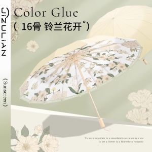 Mũi Khoan Chống Tia UV Dày Gấp Gọn Chống Mưa Và Nắng Cho Nữ Đẹp Mắt Chất Liệu Hợp Kim Nhôm Chống Nước