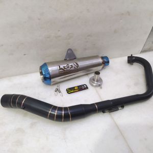 knalpot racing R15 Mt15 Vixion Cbr150r Cb150r Cbr K45n/lokal cbr k45r/facelift satriafu sonic150r GSX-R original Legend header hitam full stainless free db killer free tag nama / logo suka-suka suara gahar