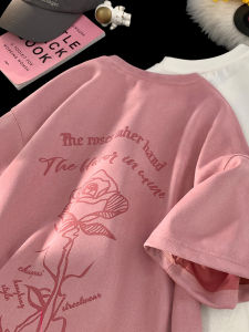 Summer New Mens Suede Short Sleeve T-Shirt Loose Casual Style Half Sleeve Body Fit round Neck Polyester Blend Fashion Brand