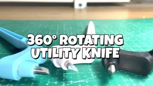 PSD - 360 Degrees Rotating Utility Knife Replaceable Blade DIY Art Cutting Tool Craft Cutting Knife