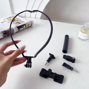 Universal Hands-Free Wearable Neck Hanging Phone Mount Stand for Vlog Video Shooting & Live Broadcast