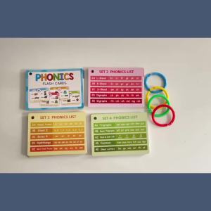 Thẻ Học Tiếng Anh Phonics Cho Trẻ Em Tài Liệu Dạy Học ESL Đồ Chơi Montessori Giúp Xây Dựng Vốn Từ Vựng Tiếng Anh Dành Cho Trẻ Từ 3-12 Tuổi