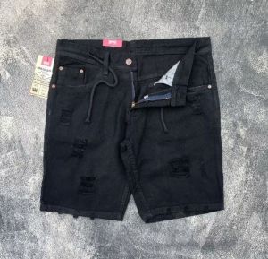 Celana pendek jeans sobek pria celana denim sobek robek pria premium distro