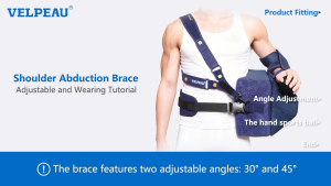 VELPEAU Adjustable Shoulder Abduction Sling for Fixation and Postoperative Care Shoulder Immobilizer Brace for Arm Injury