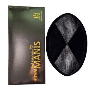Peci Hitam Manis AC Silang Songkok Nasional Beludru Halus