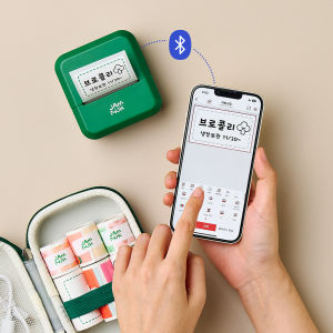 [Malang Honey] JAMMUK Portable Bluetooth Wireless Mini Thermal Label Printer with BPA-Free Label Paper