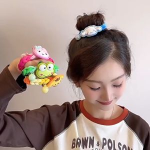 2024 รัดผม วงกลม Sanrio ผมน่ารักการ์ตูน แฟชั่นสไตล์เกาหลี เครื่องประดับผม เพราะเครื่องประดับผมสาวและสีเด็กสาน คุณอาจจะชอบให้เกาหลีทันที!