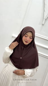 HIJAB Modelan RABBANI Kerudung Sekolah UKURAN SD SMP SMA Modelan RABBANI Innova Pita Serut Tutup