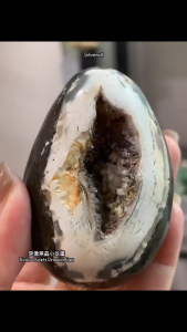 Ready stockin JB🔮黑晶小龙蛋 Black Quartz Dragon Egg 内部天然异像结晶 | 独特风格