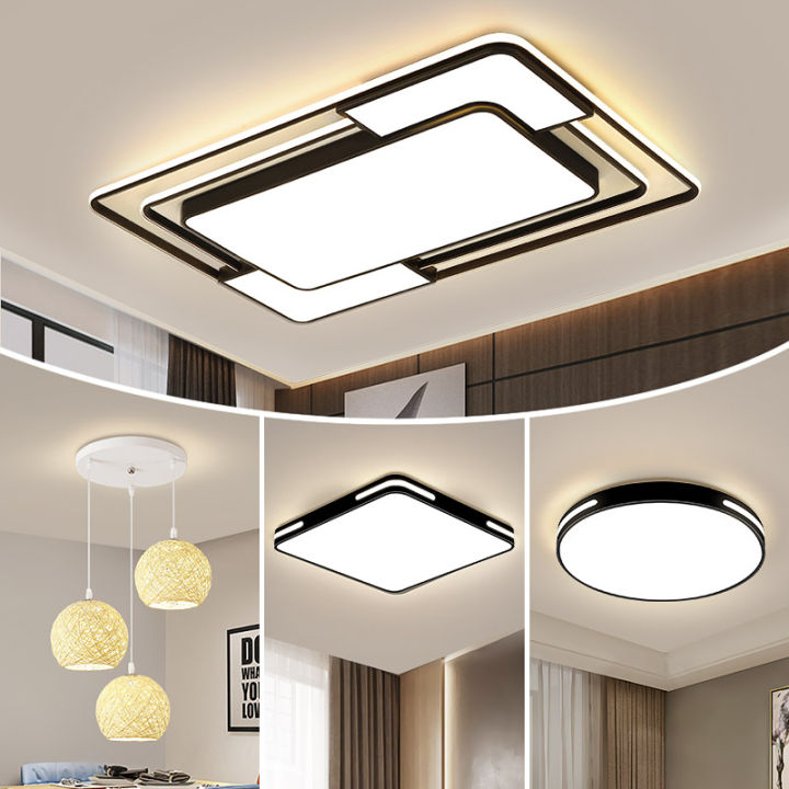 Lamp in the Living Room LED Ceiling Lamp Bedroom Lighting Combination