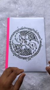 TJ Shop แบบสักลาย ลายไทย (ชุดที่ 4) ลายสัก ลายเส้นสัก (ไม่ใช่สติ๊กเกอร์) กระดาษลาย  A4 1เซต มีมากกว่า 40แผ่น แบบสัก ขาวดำ แบบลายสักขาวดำ