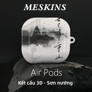 Ốp bảo vệ MeSkins cho AirPods Pro 4 3 Pro 2 3D đổi màu xanh vàng
