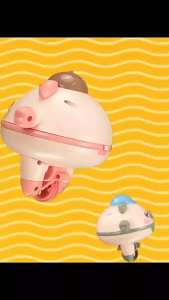 【SG STOCK】Tumbler Balance Pig Gyroscope Unicycle Electric Changeable Battery Used Toy Office Fun Birthday Gift