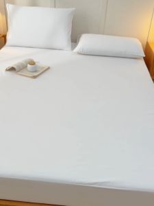 ผ้าคลุมที่นอนกันน้ําแบบปิดสนิท 3 ฟุต 3.5 ฟุต 4 ฟุต 5 ฟุต 6 ฟุต ผ้าปูที่นอนกันฝุ่นสําหรับเตียงคู่ แฝด เต็ม ควีน คิง