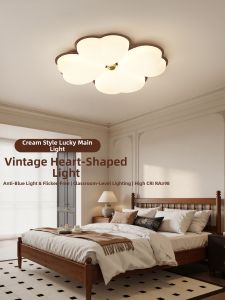 DGY | Vintage Cream Style Floral Bedroom Ceiling Light