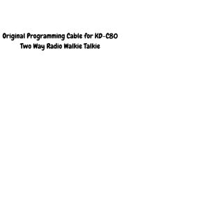WLN Original Programming Cable for KD-C80 Two Way Radio Walkie Talkie